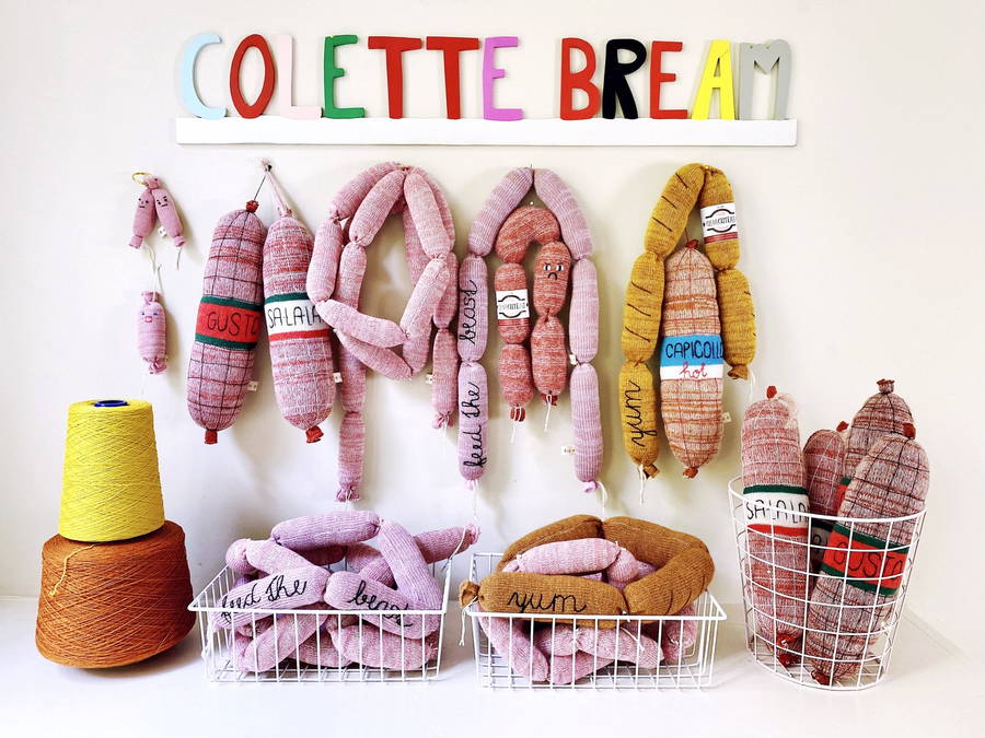 Knitted Charcuterie by ColetteBream, winner of the 2022 Etsy Awards Kids' category.