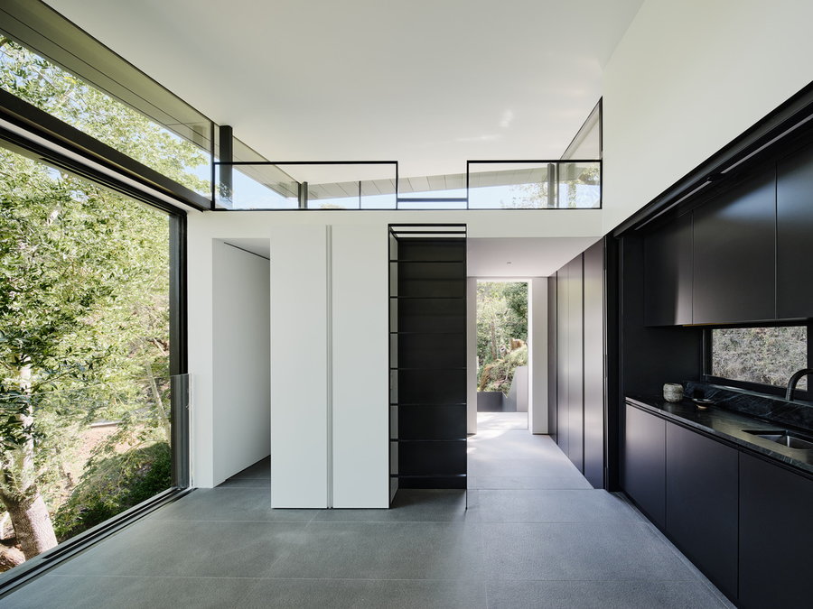 Sleek, minimal interiors inside the renovated Suspension House are light and expansive.