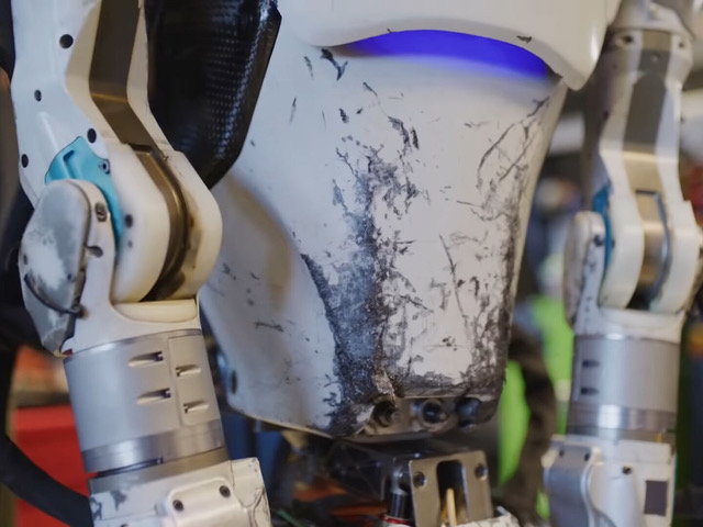 Boston Dynamics says their humanoid Atlas robots wear their battle scars with pride.