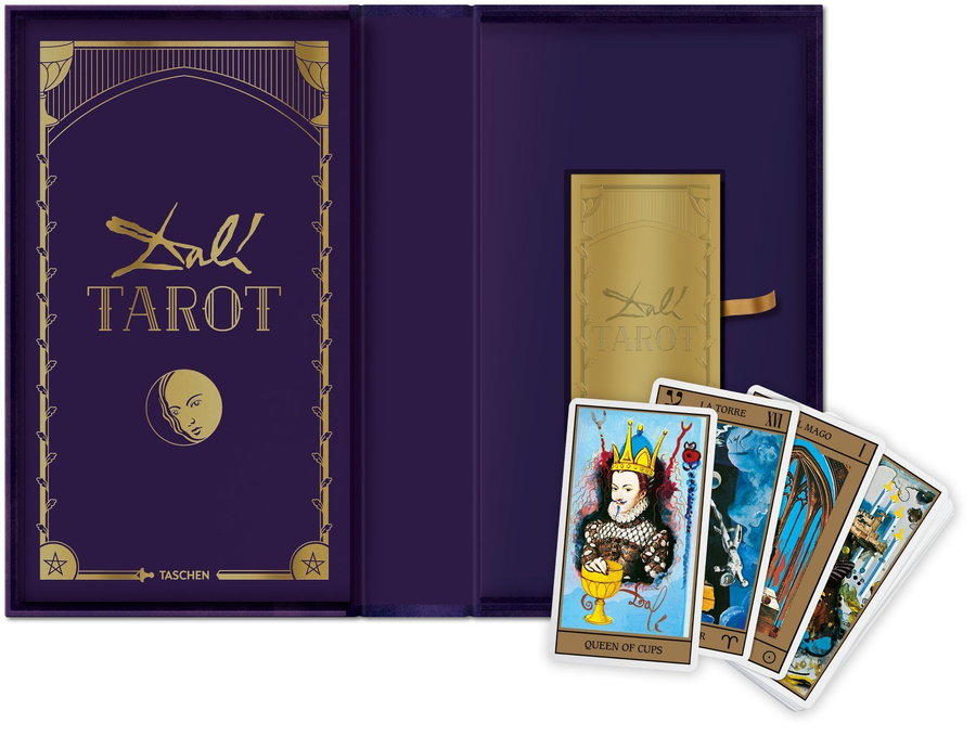 Pictures of the 2019 re-release of Salvador Dalí's Limited Edition Tarot Deck 