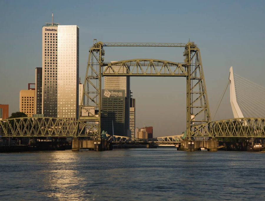 Koningshaven Bridge in Rotterdam, the Netherlands. 