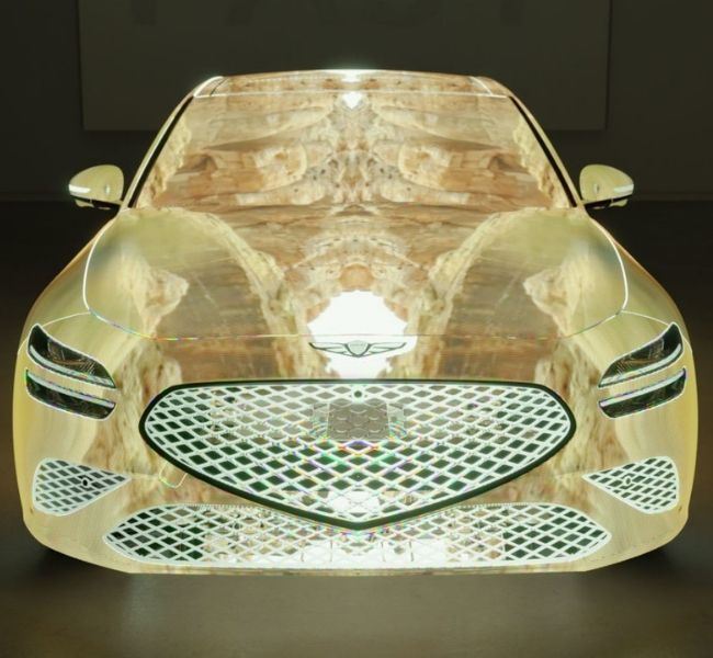 Artist Sebastian Errazuriz's Genesis G70 NFT reimagines the supercar as both a canvas for memories and as an escape pod. 