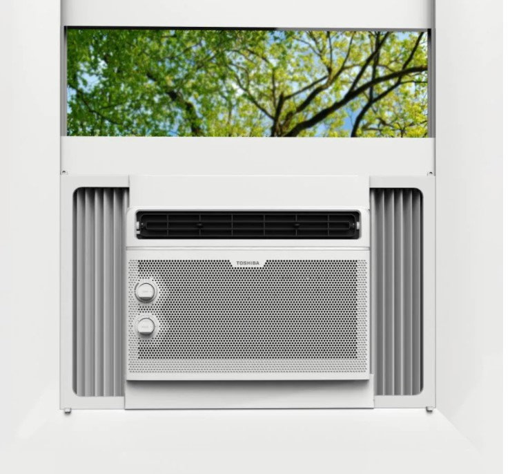 Toshiba 5,000 BTU 115-Volt Window Air Conditioner, available at the Home Depot.