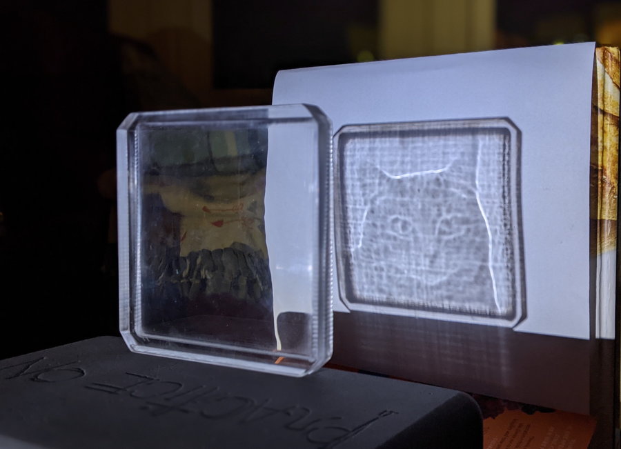 CNC Carving was used to produce Mitski's likeness in the shadow cast by Ferraro's magic window.