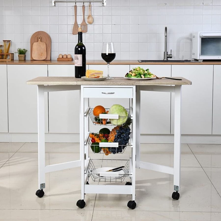 Fit Choice 5-in-1 Kitchen Island, as featured in Amazon's new collection of space-saving furniture.