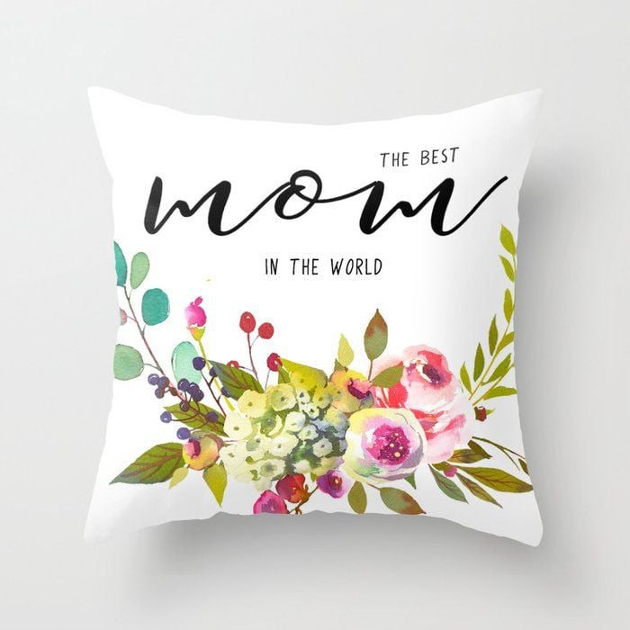 This gardening-themed throw pillow would be perfect for any green thumb moms out there. 