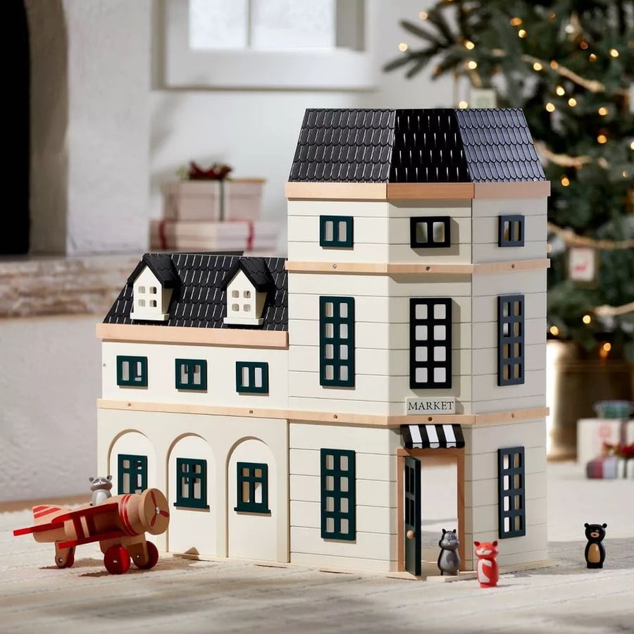 Toy Apartment Building featured in Target's 2022 Hearth & Hand x Magnolia holiday collection.