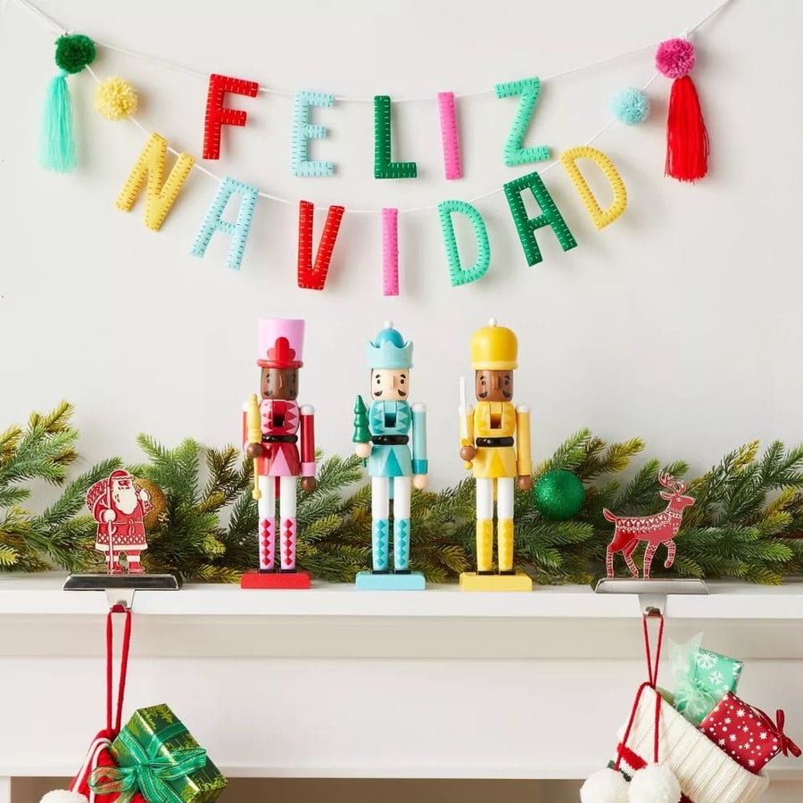 Feliz Navidad Garland featured in Target's 2022 Wondershop holiday collection.