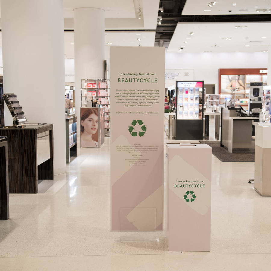 Nordstrom's new BeautyCycle initiative allows shoppers to recycle the packaging from all their favorite beauty products.