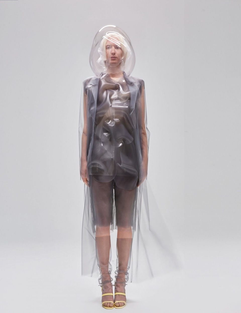 Translucent robotic garment featured in Ying Gao's 