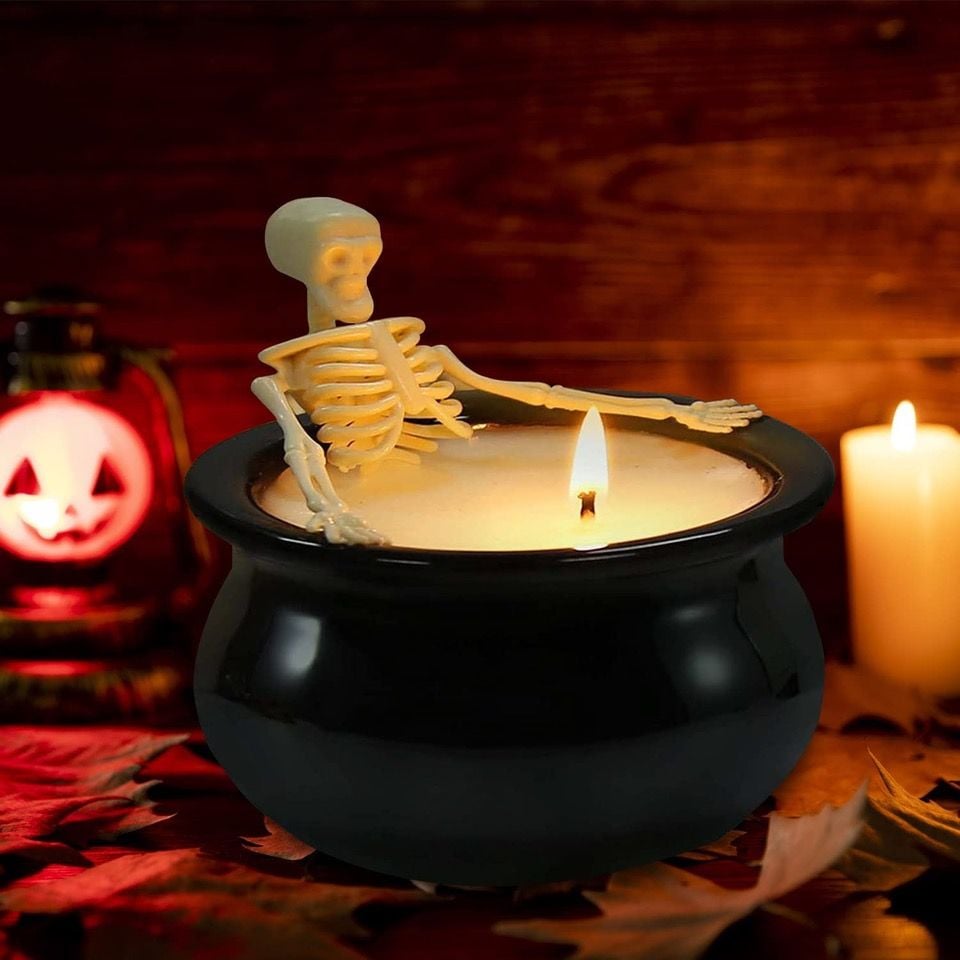 Skeleton Candle Halloween decorations from Amazon.