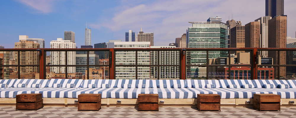 Soho House Chicago rooftop pool