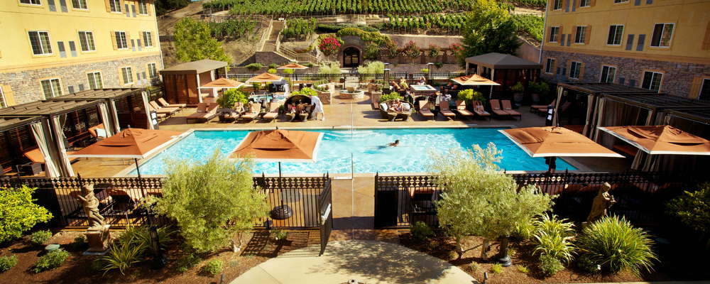 Pool and Vineyards