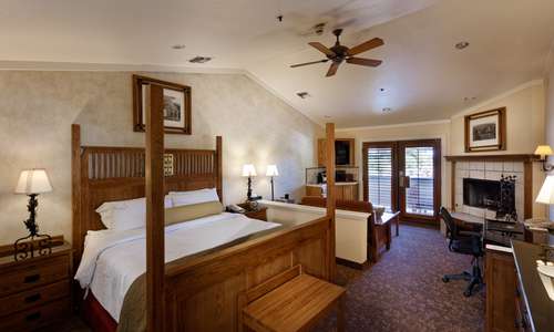 Mission Suite with wood burning fireplace, updated bathroom with jetted tubs and private patio or balcony. Mission Suite with wood burning fireplace, updated bathroom with jetted tubs and private patio or balcony.
