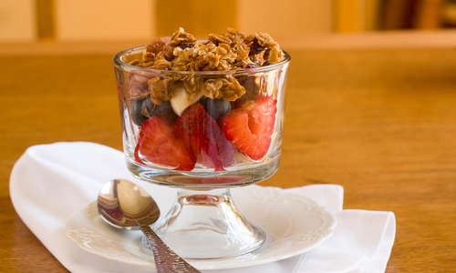 Our famous homemade granola