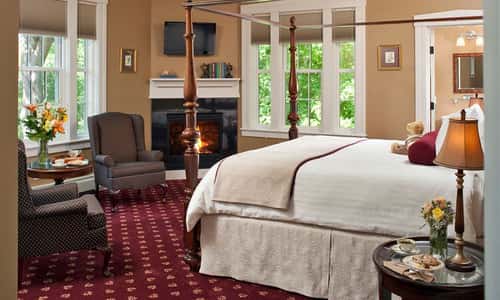 Most popular guestroom for honeymooners is the K.L. Bates guestroom on the top floor