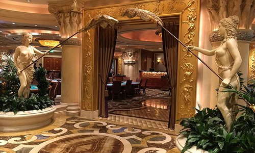 LAS VEGAS - April 13 : The Caesars Palace Hotel And Casino Interior On  April 13, 2016 In Las Vegas. Caesars Palace Is A Luxury Hotel And Casino  Located On The Las