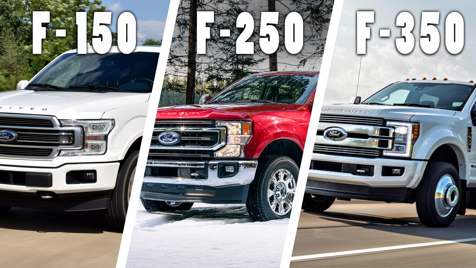 Ford F-Series: F150 vs. F250 vs. F350 | Ford-trucks 2020 Ford F250 Vs F350 Ride Quality