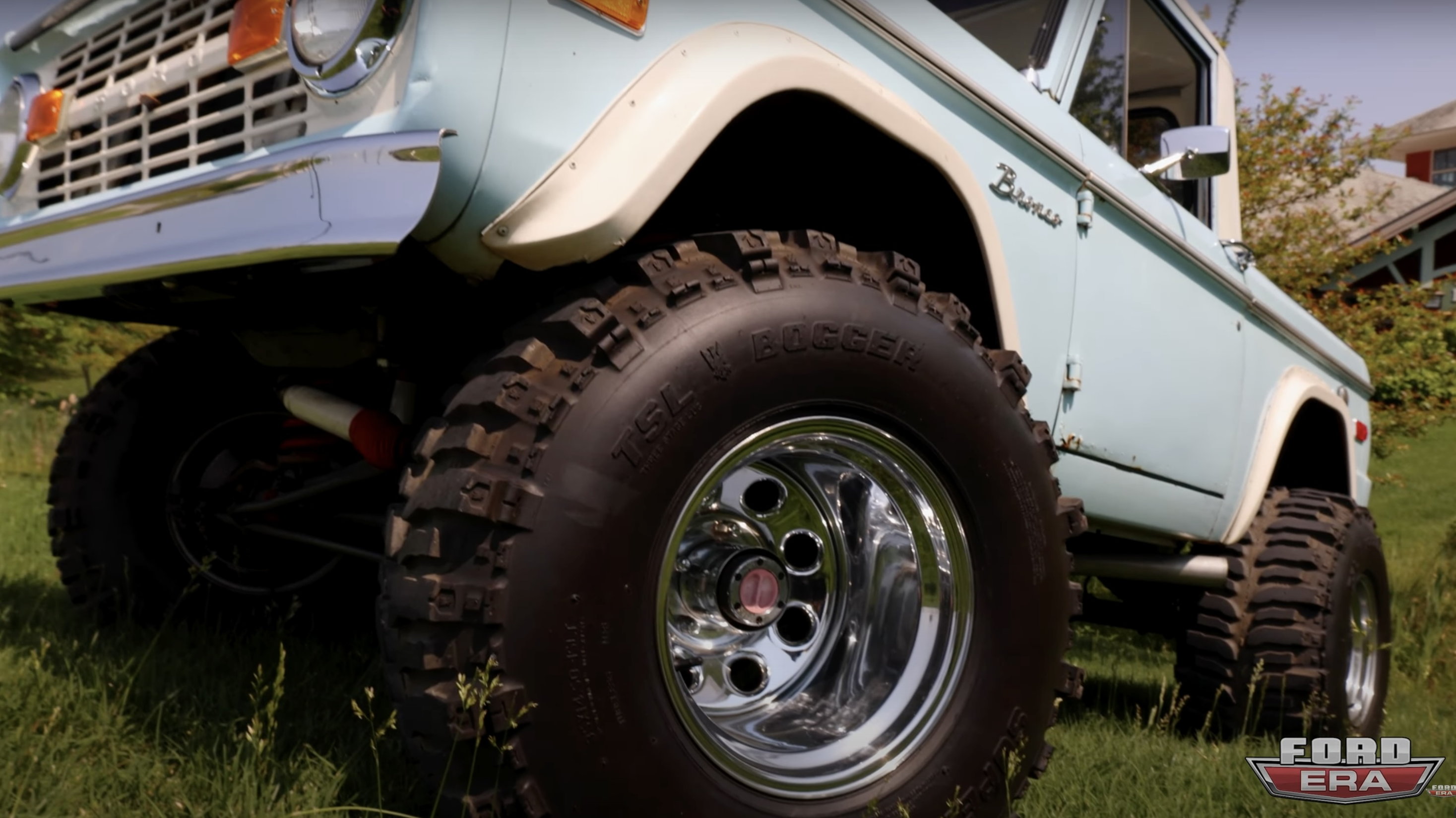 This Custom 1974 Half-cab Bronco has Some Serious Kick