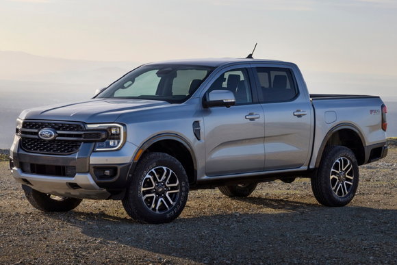 2023 Ford Ranger pickup truck silver paint exterior color