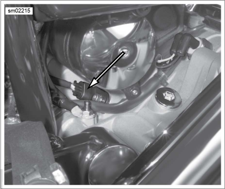 Vehicle speed sensor on back of transmission case