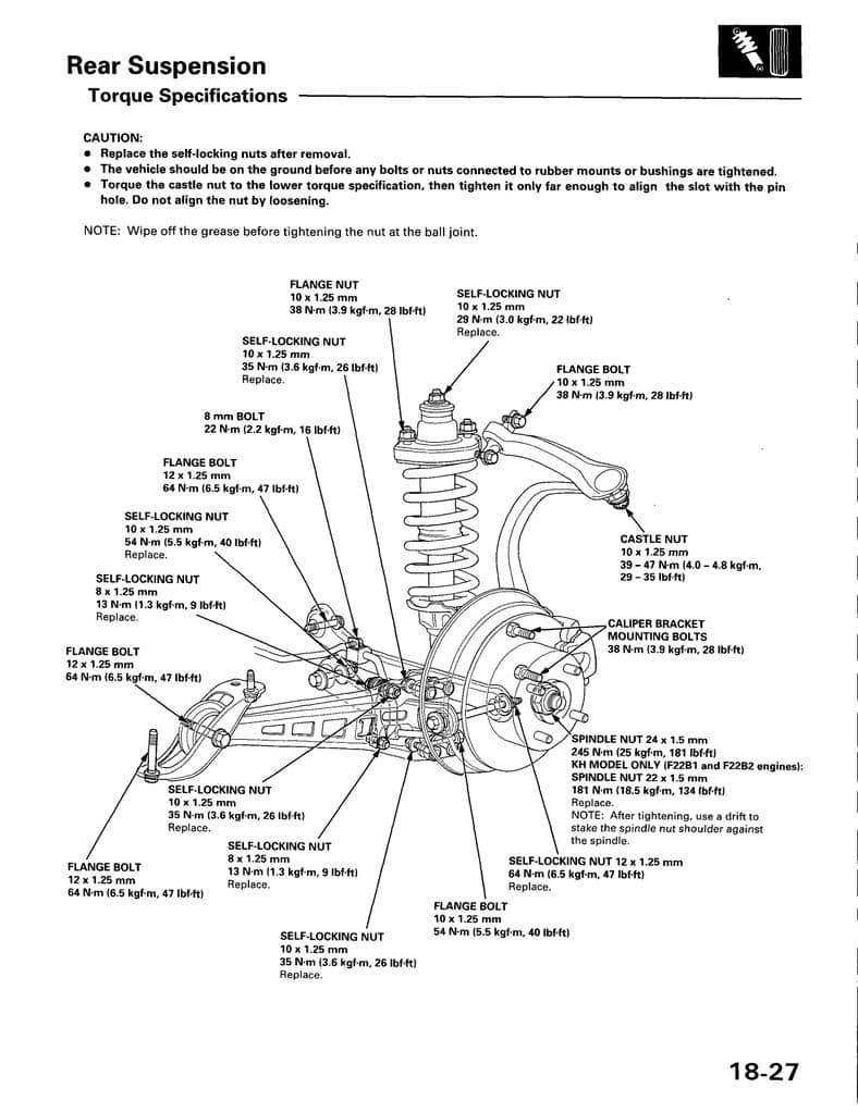 2007 Honda Accord Rear Suspension Diagram