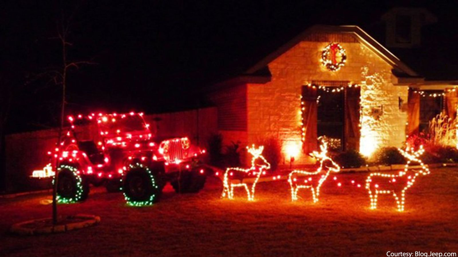 this owner had a plan for their holiday decorations and the jeep was going to be the star who needs santas sleigh when you have a capable jeep that you - Jeep Christmas Decorations this owner had a plan for their holiday decorations and the jeep was going to be the star who needs santas sleigh when you have a capable jeep that you - Jeep Christmas Decorations