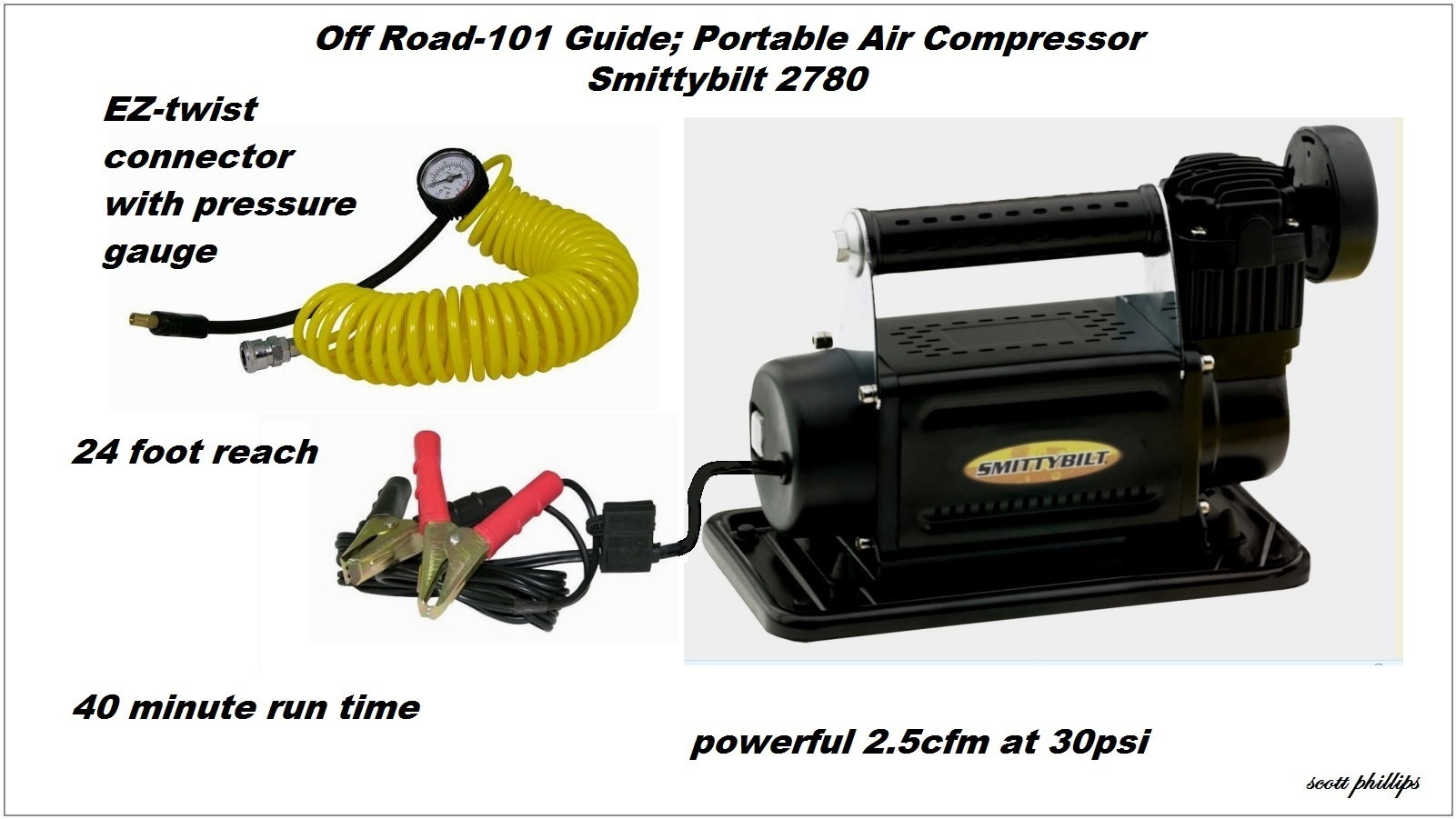 portable air compressor, Smittybilt 2780