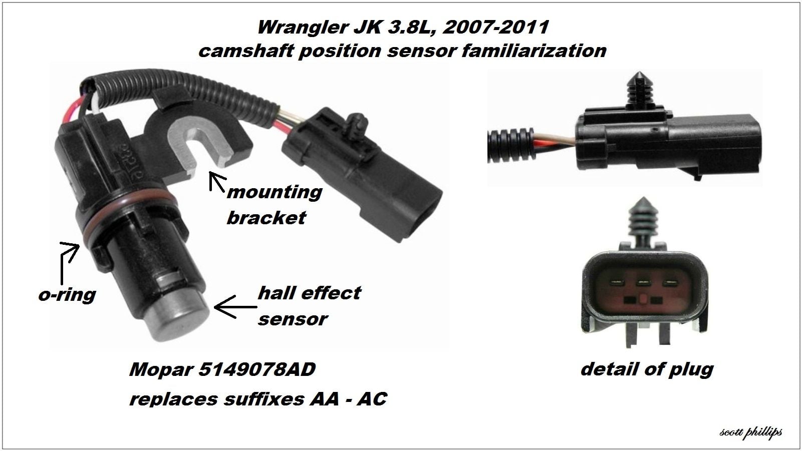 Jeep Wrangler Jk How To Replace Camshaft Position Sensor Jk Forum