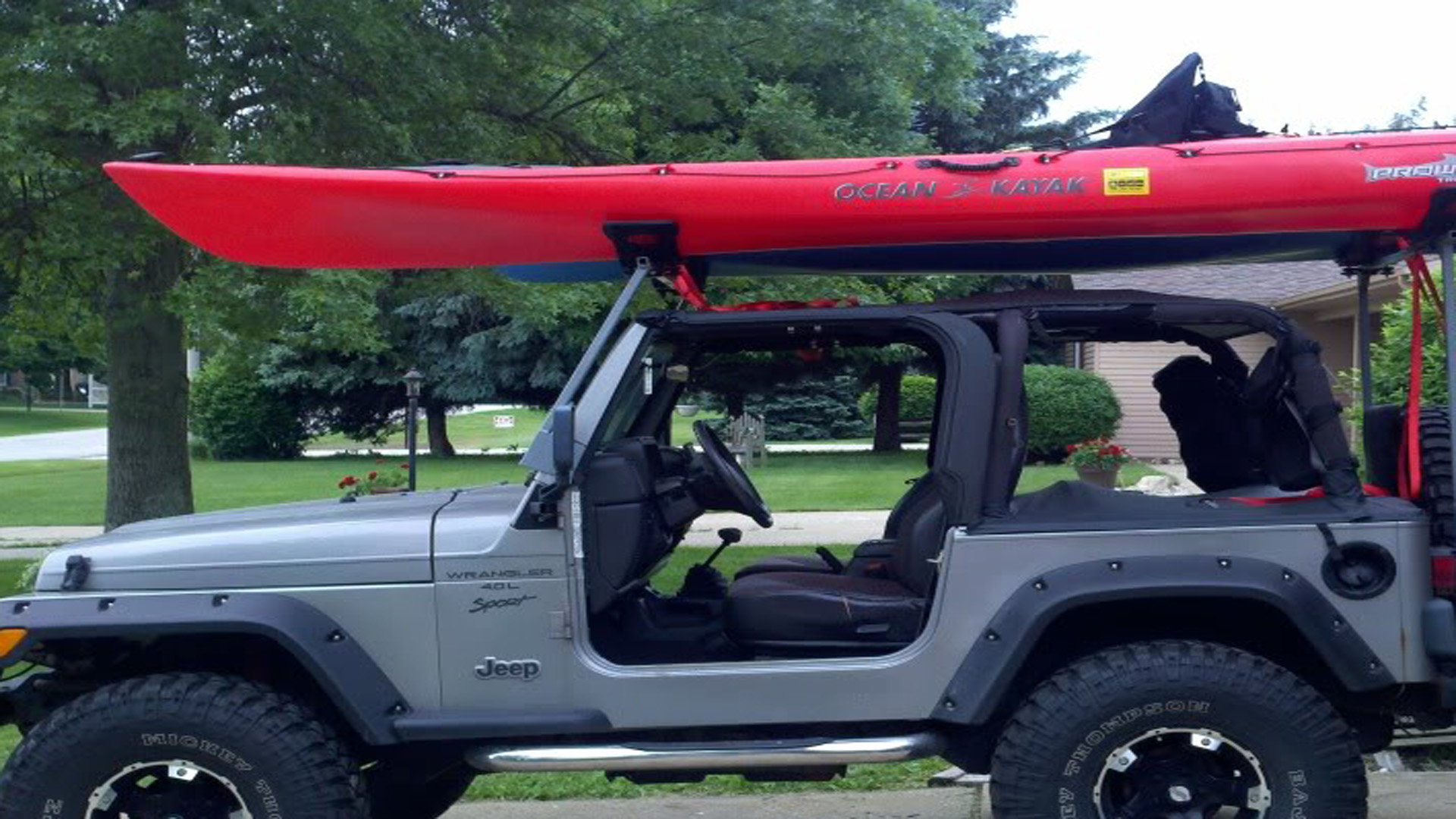 jeep wrangler jk: how to install canoe/kayak rack on soft