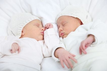 twin newborn infants