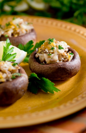 easy holiday appetizers stuffed mushrooms