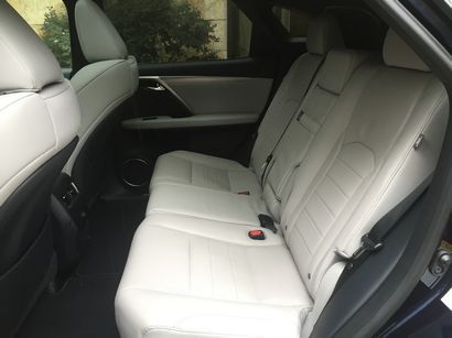 2016 Lexus RX rear seat detail