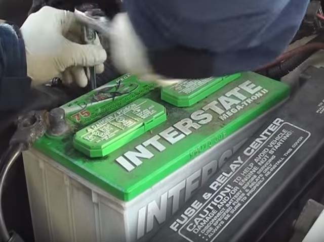 Removing battery on Camaro or Firebird