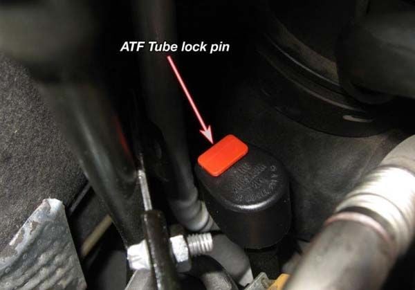 How do you replace an automatic transmission fluid line?