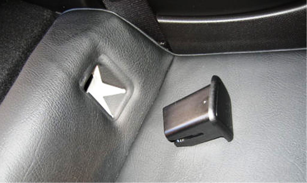 Child seat anchor covers