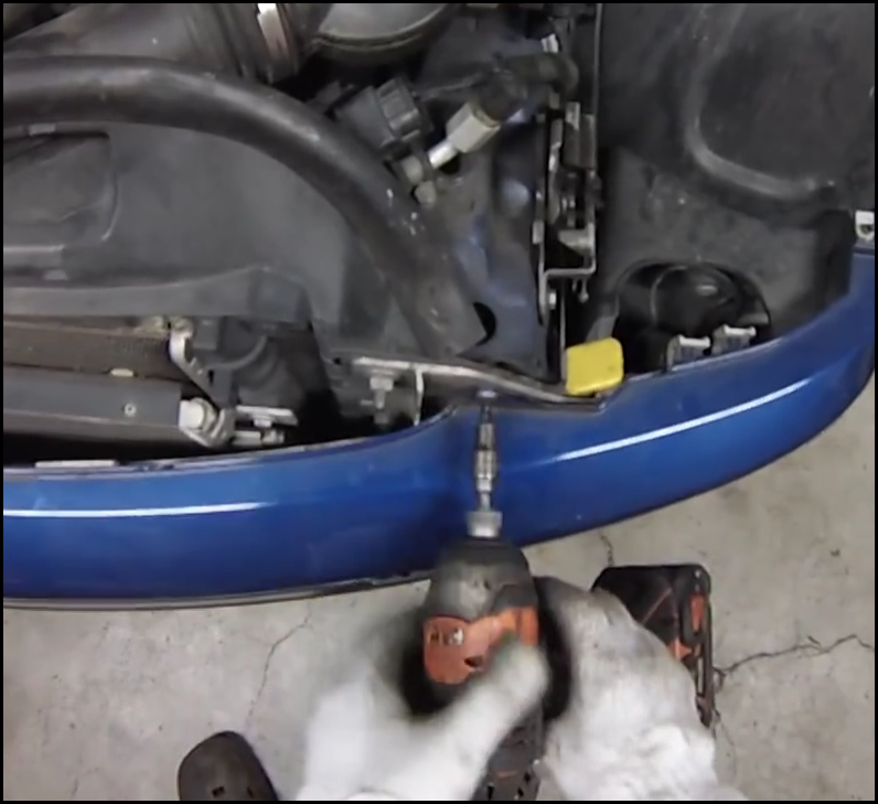Remove front bumper bolts MINI COOPER S R52 R53 ALTERNATOR DIY HOW TO REMOVE REPLACE CHANGE
