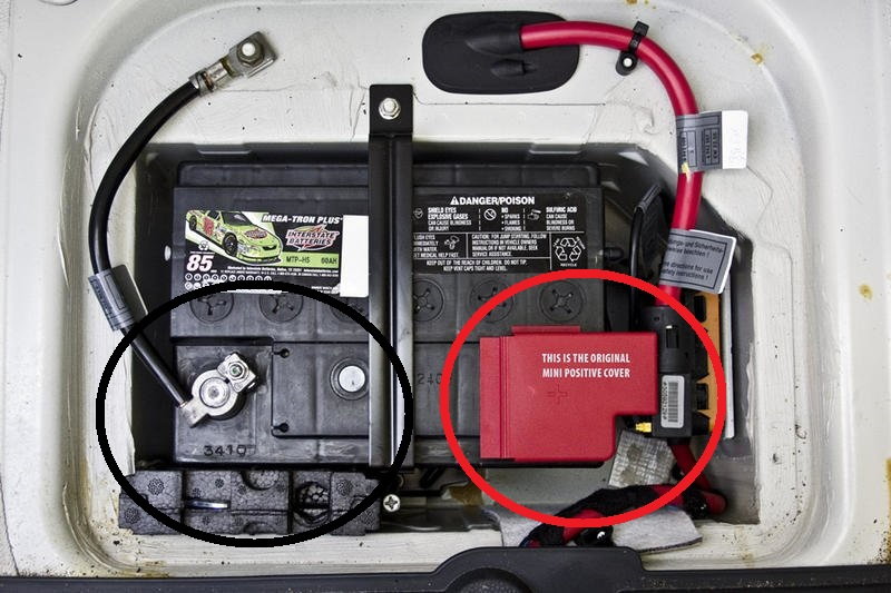 Where is the Battery in a MINI Cooper?