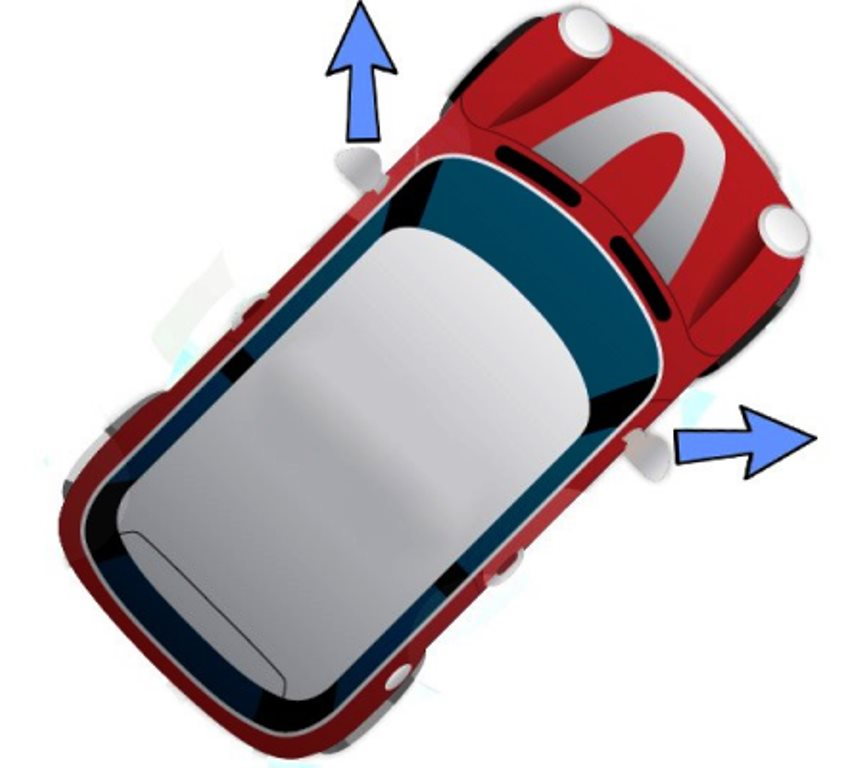 Pull caps diagonally away from the car to avoid breaking any clips