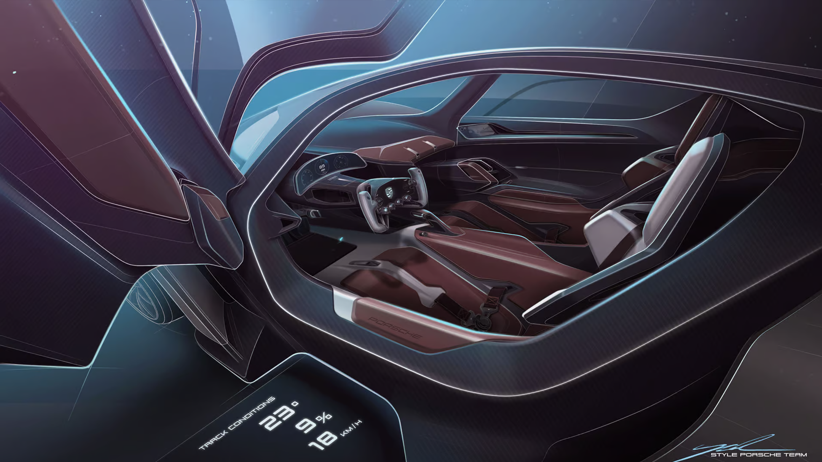 NEW Porsche Mission X – Next-Gen Electric Hypercar – Interior and Exterior  Details 