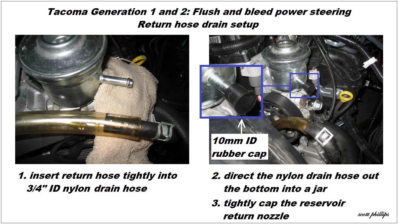 toyota truck power steering fluid change