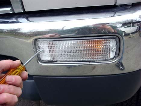 Removing front turn signals