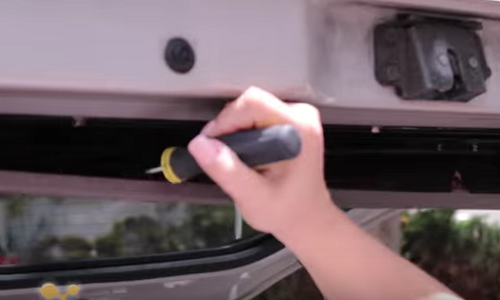 Installing rearview camera