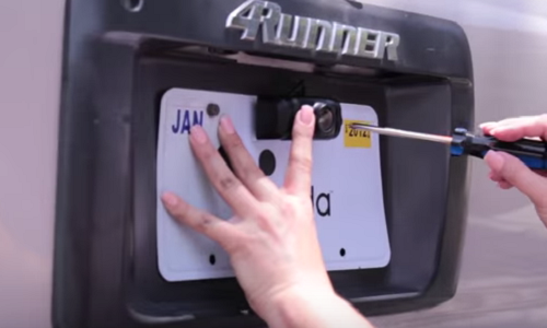 Installing rearview camera