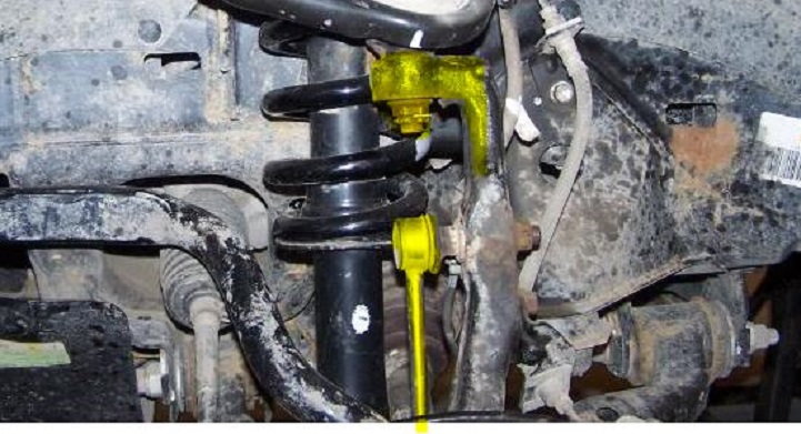 remounting ball joint and sway bar