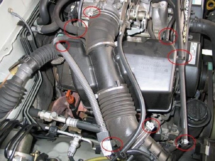 Toyota 4runner spark plugs wires how to install DIY