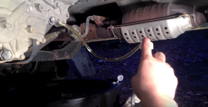 how to install transmission fluid into a 2012 toyota tacoma
