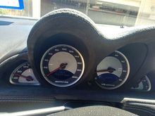 No warning lights. A big accomplishment for an old Mercedes.