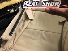 My new seat bottom before reinstalled.