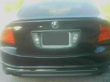 before blacked out tails shaved emblems